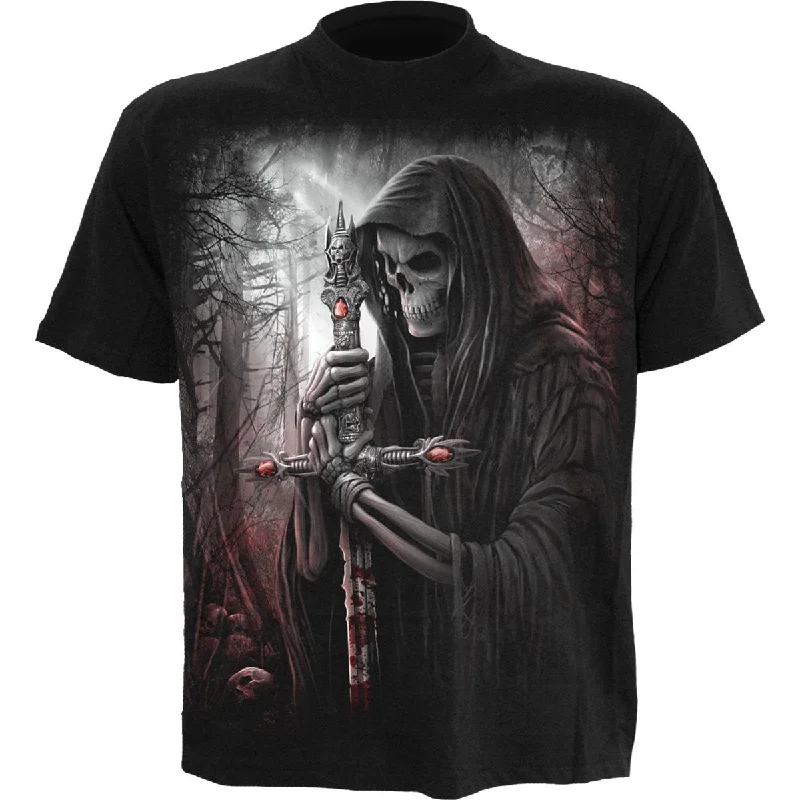 SOUL SEARCHER - T-Shirt Black-- Spandex Blend Rayon Blend Denim Blend