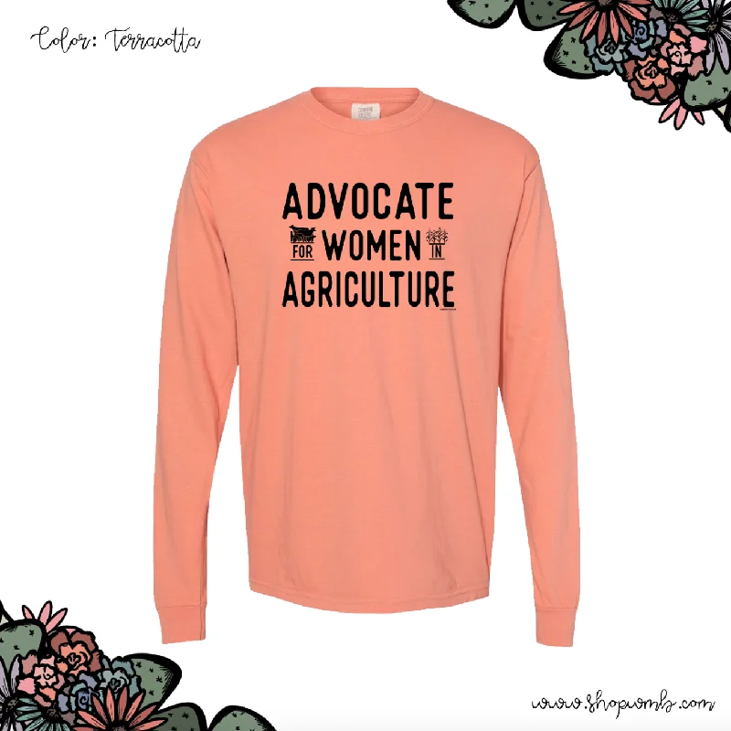 Advocate For Women In Agriculture LONG SLEEVE T-Shirt (S-3XL) - Multiple Colors!-- Hooded Caped Shawl Collar Advocate For Women In Agriculture LONG SLEEVE T-Shirt (S-3XL) - Multiple Colors!-- Hooded Caped Shawl Collar