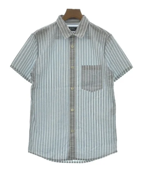 A.P.C. Casual shirts-- Solid Color Striped Floral
