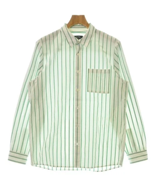 A.P.C. Casual shirts-- Cashmere Blend Cotton Blend Poly Blend