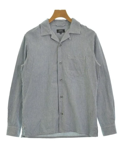 A.P.C. Casual shirts-- Zippered Buttoned Snapped