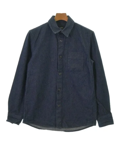 A.P.C. Casual shirts-- Collared T-Shirt Boat Neck A-Line