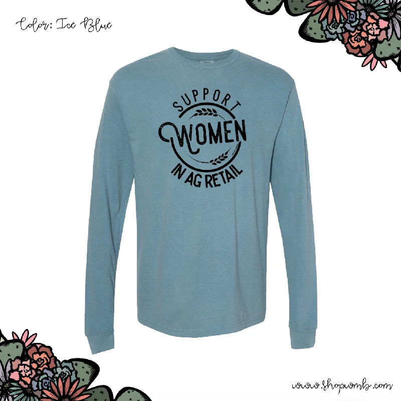 Support Women In Ag Retail LONG SLEEVE T-Shirt (S-3XL) - Multiple Colors!-- Thin T-Shirt Open Front Quick Dry Support Women In Ag Retail LONG SLEEVE T-Shirt (S-3XL) - Multiple Colors!-- Thin T-Shirt Open Front Quick Dry