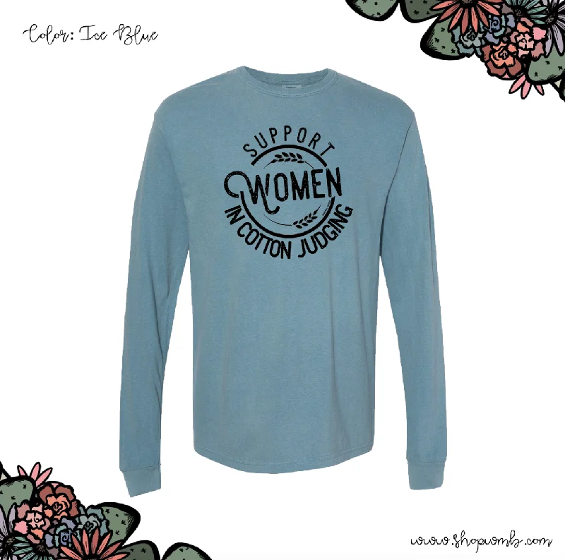 Support Women In Cotton Judging LONG SLEEVE T-Shirt (S-3XL) - Multiple Colors!-- Mesh Blend Leather Blend Suede Blend Support Women In Cotton Judging LONG SLEEVE T-Shirt (S-3XL) - Multiple Colors!-- Mesh Blend Leather Blend Suede Blend