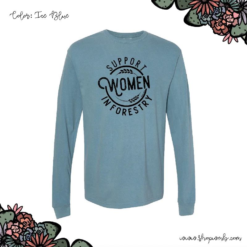 Support Women In Forestry LONG SLEEVE T-Shirt (S-3XL) - Multiple Colors!-- Denim Fabric Leather Fabric Suede Fabric Support Women In Forestry LONG SLEEVE T-Shirt (S-3XL) - Multiple Colors!-- Denim Fabric Leather Fabric Suede Fabric