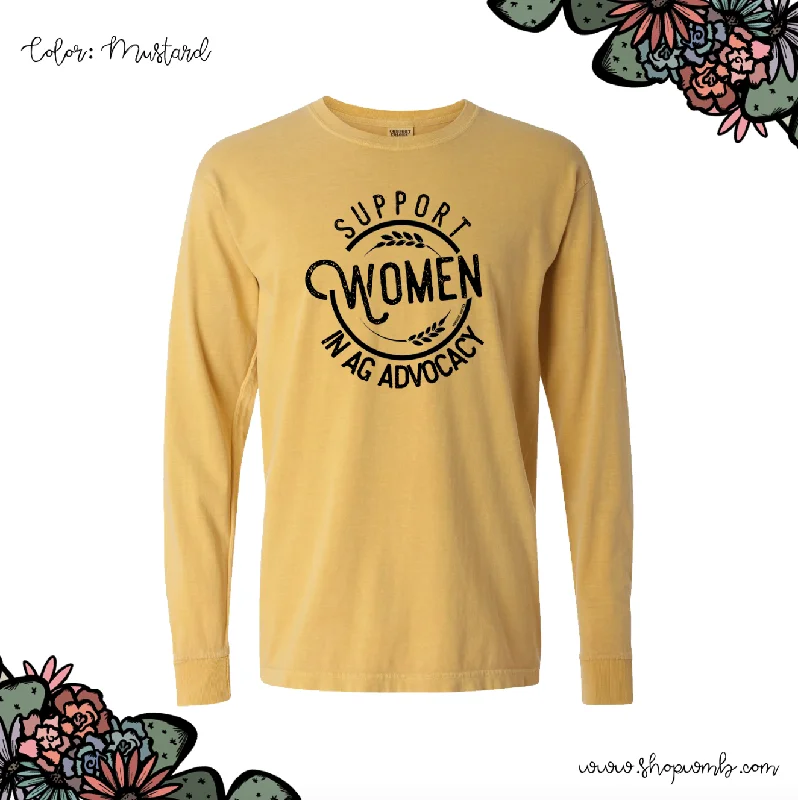 Support Women In Ag Advocacy LONG SLEEVE T-Shirt (S-3XL) - Multiple Colors!-- Elegant Classic Vintage Support Women In Ag Advocacy LONG SLEEVE T-Shirt (S-3XL) - Multiple Colors!-- Elegant Classic Vintage