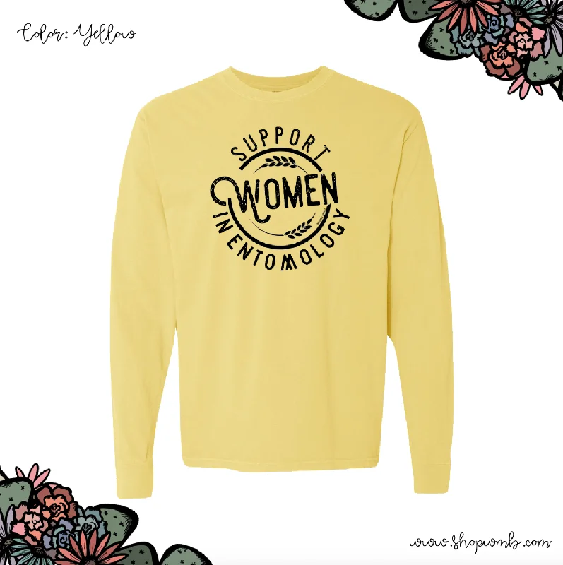 Support Women In Entomology LONG SLEEVE T-Shirt (S-3XL) - Multiple Colors!-- Nylon Fabric Polyester Fabric Spandex Fabric Support Women In Entomology LONG SLEEVE T-Shirt (S-3XL) - Multiple Colors!-- Nylon Fabric Polyester Fabric Spandex Fabric