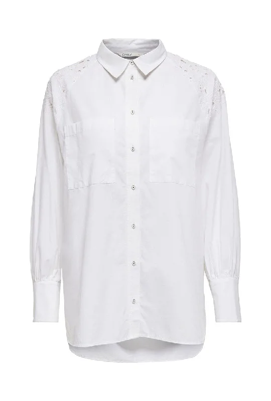 ONLY BRITNEY LONG SHIRT-- Rayon Fabric Velvet Fabric Corduroy Fabric