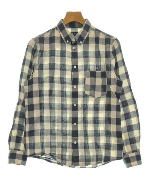 A.P.C. Casual shirts-- Print Jacquard Patchwork