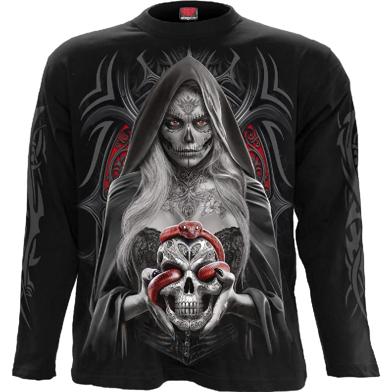 HIGH PRIESTESS - Longsleeve T-Shirt Black-- Casual Formal Business