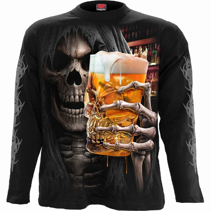 LIVE LOUD - Longsleeve T-Shirt Black-- Collared Crew Neck Turtle Neck