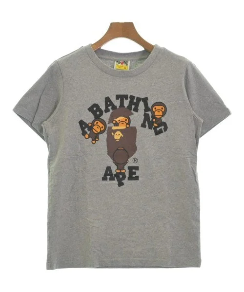A BATHING APE Tee Shirts/Tops-- Collared T-Shirt Boat Neck A-Line