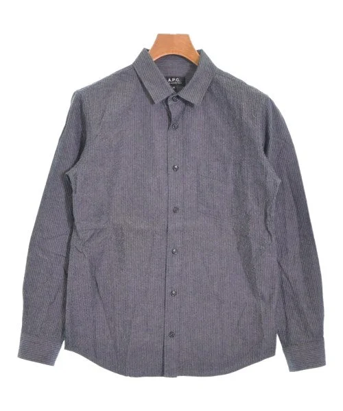 A.P.C. Casual shirts-- Houndstooth Herringbone Solid