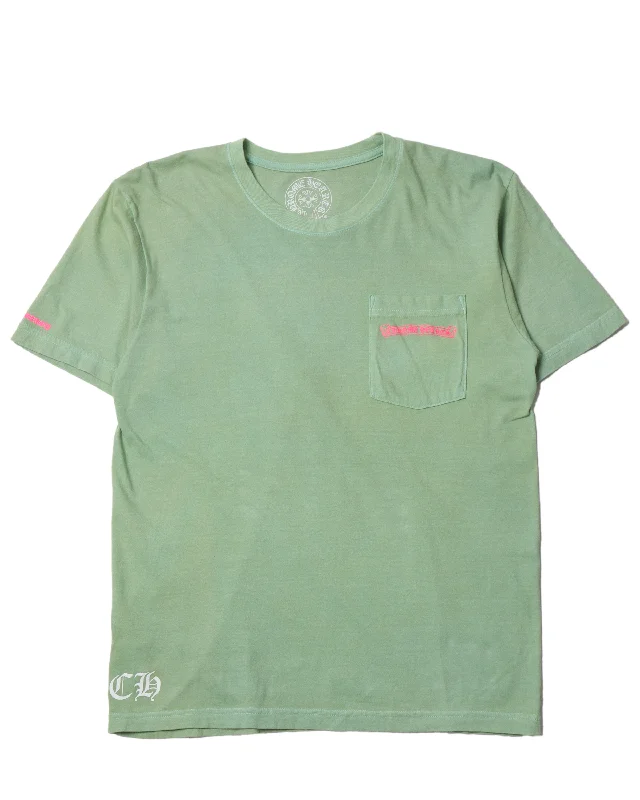 Vertical Logo T-Shirt-- Chenille Blend Fleece Blend Nylon Blend
