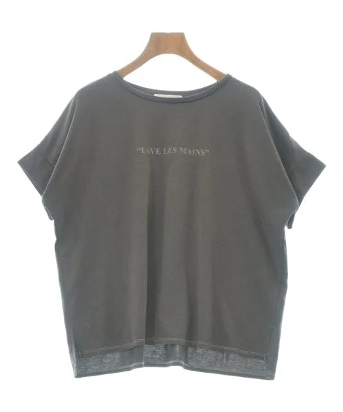 ABAHOUSE ECRU Tee Shirts/Tops-- Notch Collar Peter Pan Collar Cowl Neck