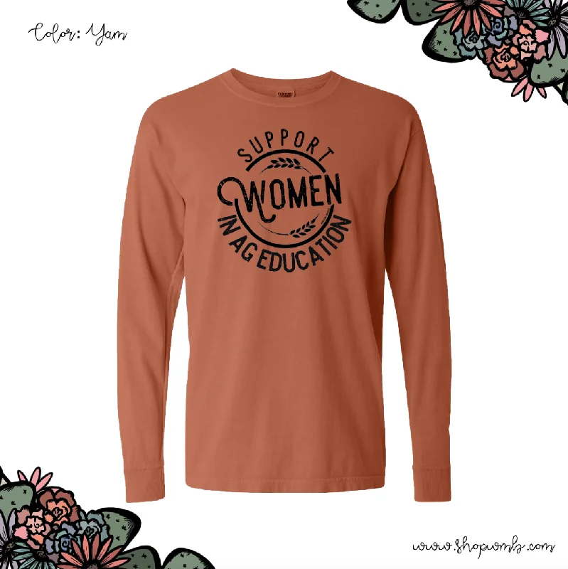 Support Women In Ag Education LONG SLEEVE T-Shirt (S-3XL) - Multiple Colors!-- Layered Multi-layer Single Layer Support Women In Ag Education LONG SLEEVE T-Shirt (S-3XL) - Multiple Colors!-- Layered Multi-layer Single Layer