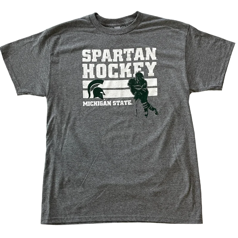 Spartan Hockey Retro T-shirt-- Fashionable Trendy Casual