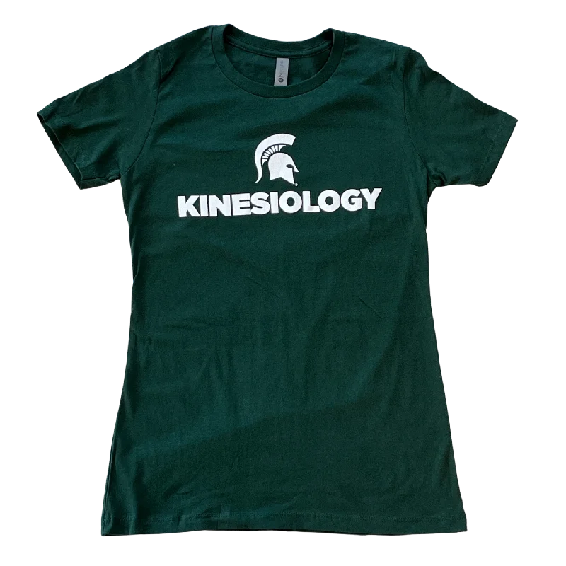 College of Education "Kinesiology" Women's Green Short Sleeve T-Shirt -- Basic T-Shirt Crew Neck Short Sleeve College of Education "Kinesiology" Women's Green Short Sleeve T-Shirt -- Basic T-Shirt Crew Neck Short Sleeve