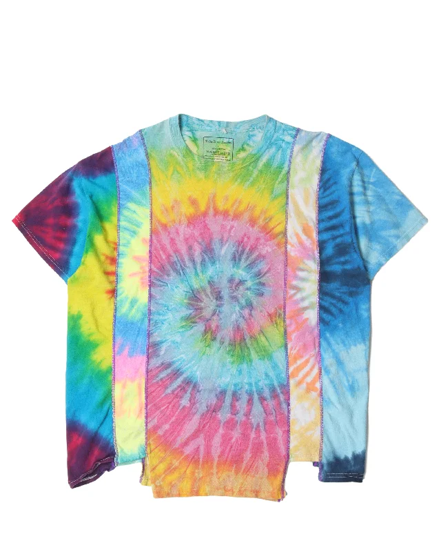 "Rebuild" Tie-Dye T-Shirt-- Houndstooth Herringbone Solid