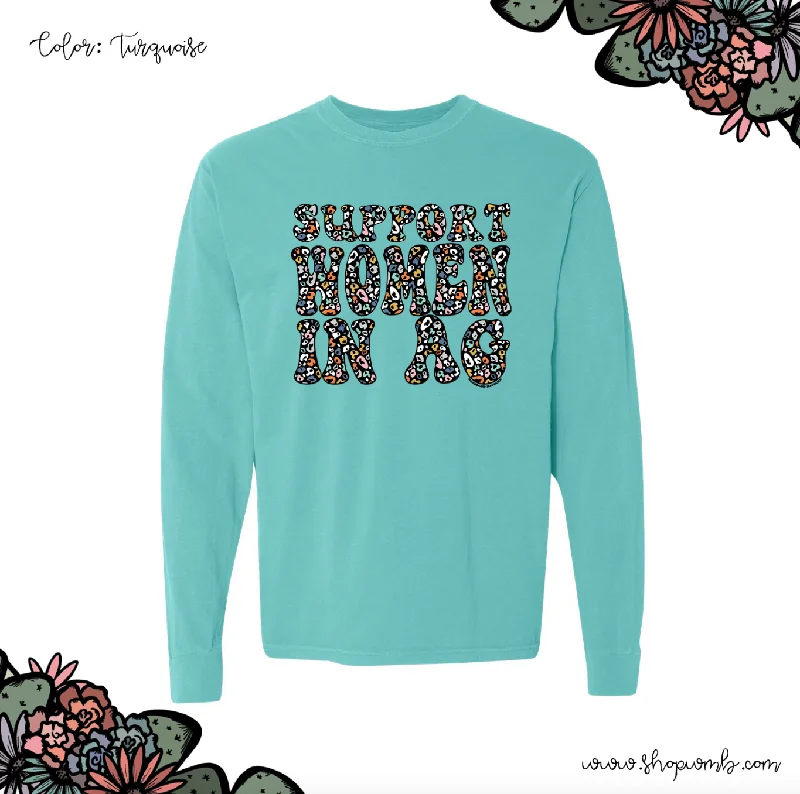 Colorful Cheetah Support Women In AG LONG SLEEVE T-Shirt (S-3XL) - Multiple Colors!-- Jersey Fabric Tulle Fabric Batik Fabric Colorful Cheetah Support Women In AG LONG SLEEVE T-Shirt (S-3XL) - Multiple Colors!-- Jersey Fabric Tulle Fabric Batik Fabric