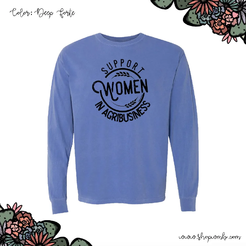 Support Women In Agribusiness LONG SLEEVE T-Shirt (S-3XL) - Multiple Colors!-- Fitted T-Shirt Seamless Stretchy Support Women In Agribusiness LONG SLEEVE T-Shirt (S-3XL) - Multiple Colors!-- Fitted T-Shirt Seamless Stretchy