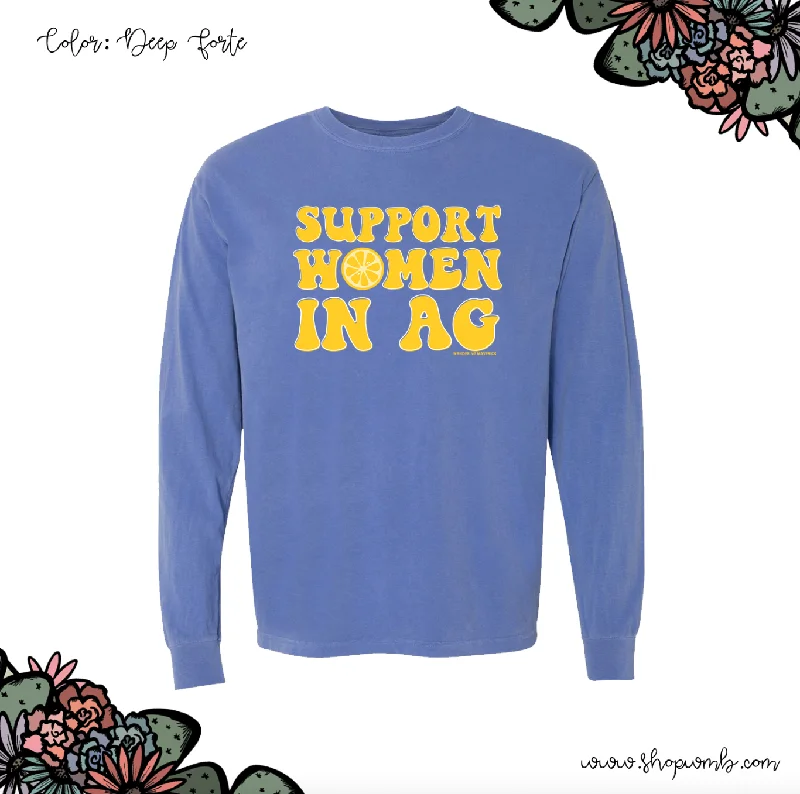 Lemon Support Women In Ag LONG SLEEVE T-Shirt (S-3XL) - Multiple Colors!-- Nylon Fabric Polyester Fabric Spandex Fabric Lemon Support Women In Ag LONG SLEEVE T-Shirt (S-3XL) - Multiple Colors!-- Nylon Fabric Polyester Fabric Spandex Fabric