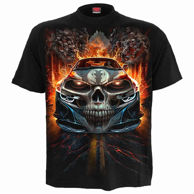 SPEED FREAK - T-Shirt Black-- Front Pockets Side Pockets Patch Pockets
