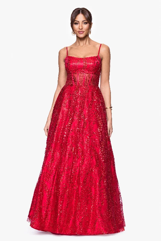 Blondie Nites "Mona" Glitter Illusion Lace Up Floor Length Dress Halter Neckline Beach Blondie Nites "Mona" Glitter Illusion Lace Up Floor Length Dress Halter Neckline Beach