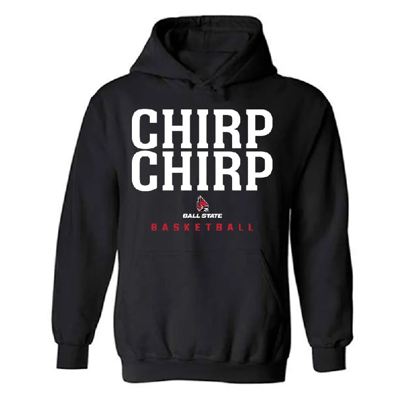 Ball State - NCAA Women's Basketball : Elise Stuck - Hooded Sweatshirt Hoodie with Hem Drawcord Adjustable Customizable
