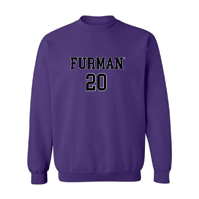 Furman - NCAA Women's Basketball : Sydney Ryan - Replica Shersey Crewneck Sweatshirt Hoodie with Hem Patch Decorative Personalized Furman - NCAA Women's Basketball : Sydney Ryan - Replica Shersey Crewneck Sweatshirt Hoodie with Hem Patch Decorative Personalized