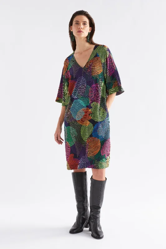 Foljer Dress Ombre Print Tunics Stylish elegant