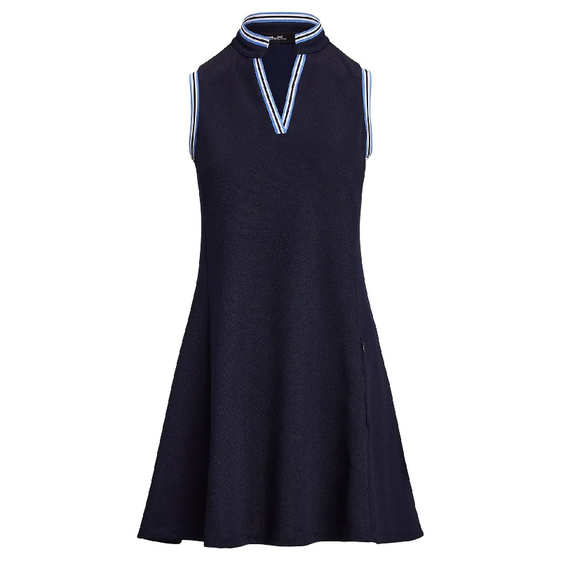 Womens RLX SL Stretch Pique A-Line Dress Refined Navy/Summer Blue/Ceramic White - SS25 Tunics Exclusive limited Womens RLX SL Stretch Pique A-Line Dress Refined Navy/Summer Blue/Ceramic White - SS25 Tunics Exclusive limited