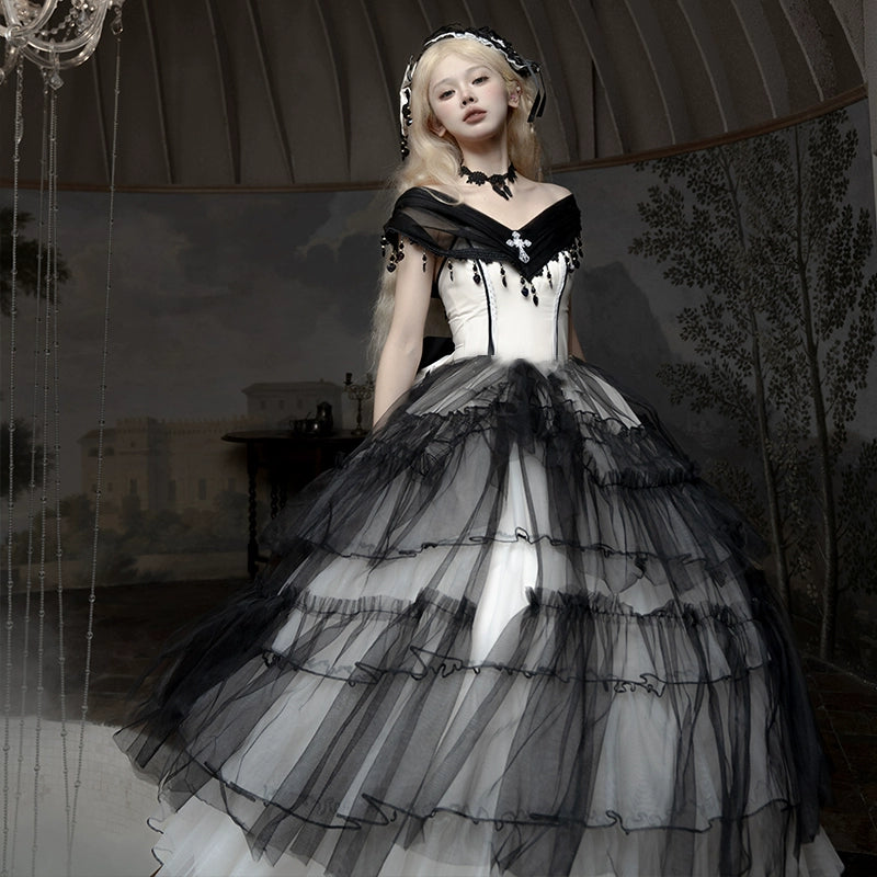 Daydream Whisper~Aphrodite~Gothic Lolita JSK Bridal Wedding Lolita Dress Tunics Custom made Daydream Whisper~Aphrodite~Gothic Lolita JSK Bridal Wedding Lolita Dress Tunics Custom made