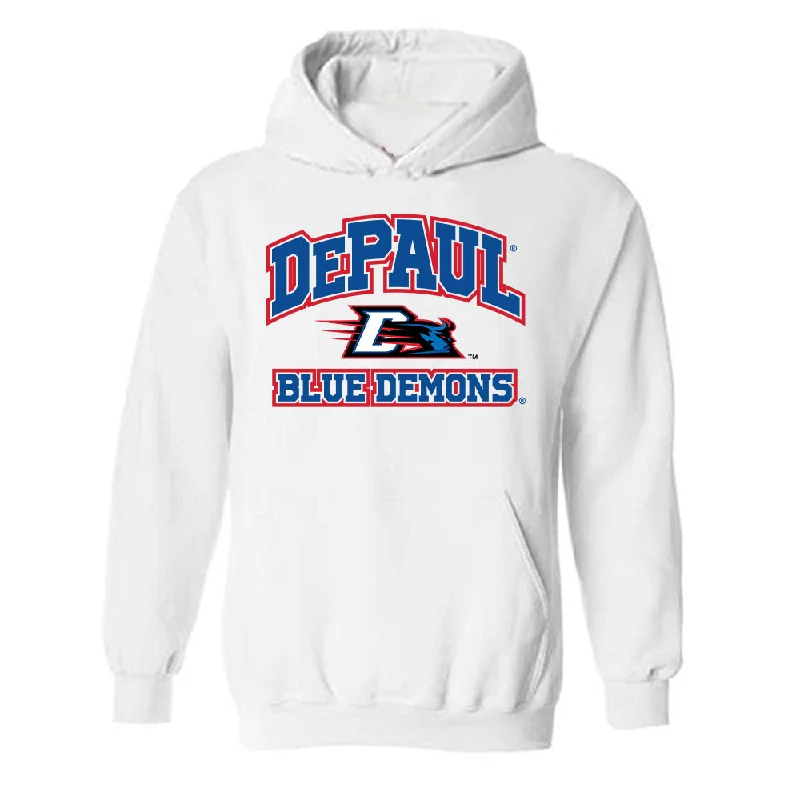 DePaul - NCAA Women's Basketball : Shakara McCline - Classic Shersey Hooded Sweatshirt Hoodie with Embroidery Detailed Premium DePaul - NCAA Women's Basketball : Shakara McCline - Classic Shersey Hooded Sweatshirt Hoodie with Embroidery Detailed Premium