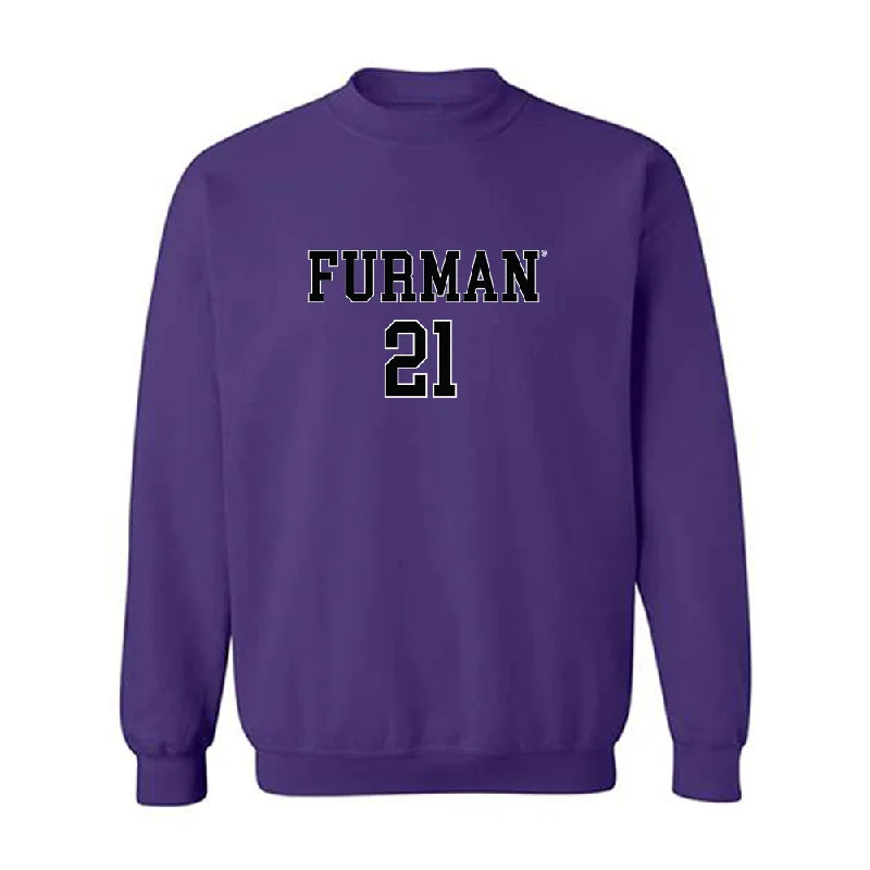Furman - NCAA Women's Basketball : Niveya Henley - Replica Shersey Crewneck Sweatshirt Hoodie with Elastic Waist Stretchable Comfortable Furman - NCAA Women's Basketball : Niveya Henley - Replica Shersey Crewneck Sweatshirt Hoodie with Elastic Waist Stretchable Comfortable