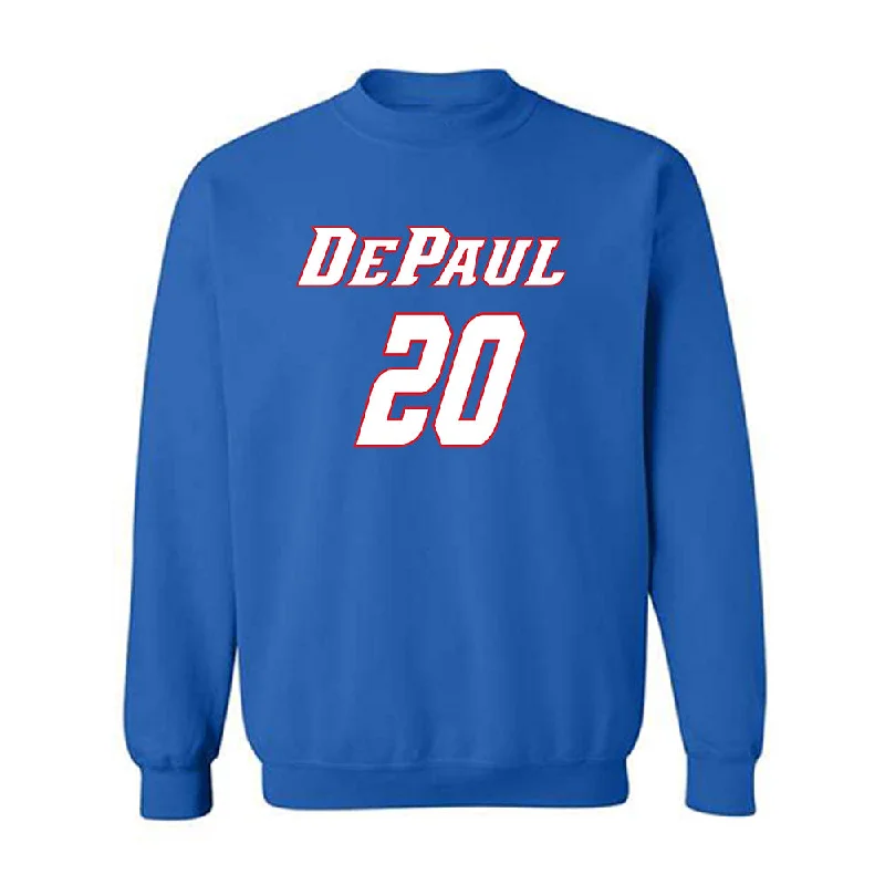 DePaul - NCAA Women's Basketball : Shakara McCline - Classic Shersey Crewneck Sweatshirt Hoodie with Patch Decorative Personalized DePaul - NCAA Women's Basketball : Shakara McCline - Classic Shersey Crewneck Sweatshirt Hoodie with Patch Decorative Personalized