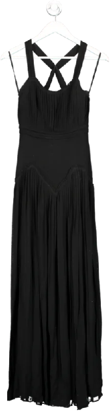 Black Burberry Prorsum Evening Long Dress UK 8 Tunics Cozy soft