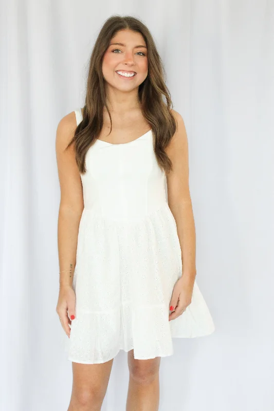 Sadie & Sage -  Sundream Jersey Eyelet Mix Corset Dress Tunics Exclusive limited
