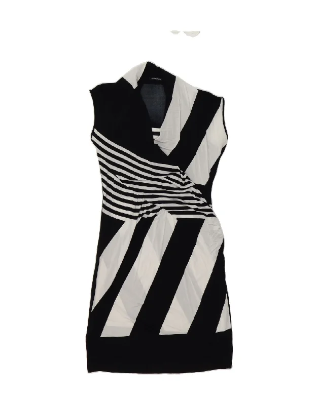 ROCCOBAROCCO Womens Sleeveless Sheath Dress EU 42 Large Black Striped Tunics Corduroy durable ROCCOBAROCCO Womens Sleeveless Sheath Dress EU 42 Large Black Striped Tunics Corduroy durable
