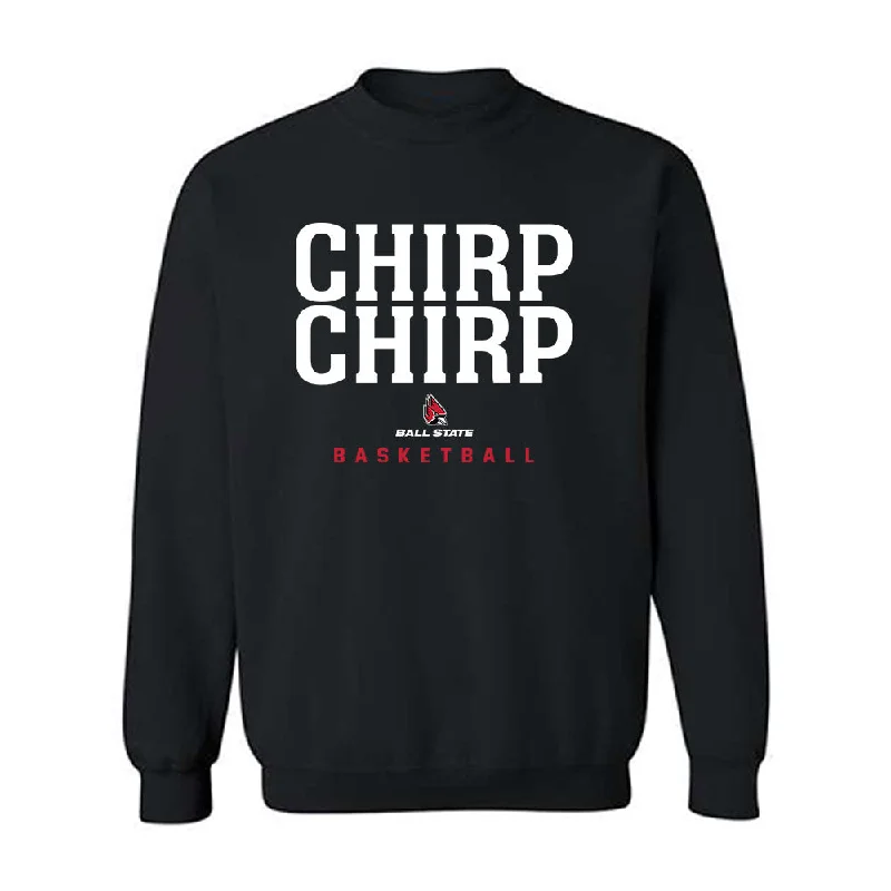 Ball State - NCAA Women's Basketball : Elise Stuck - Crewneck Sweatshirt Hoodie with Hem Patch Decorative Personalized Ball State - NCAA Women's Basketball : Elise Stuck - Crewneck Sweatshirt Hoodie with Hem Patch Decorative Personalized