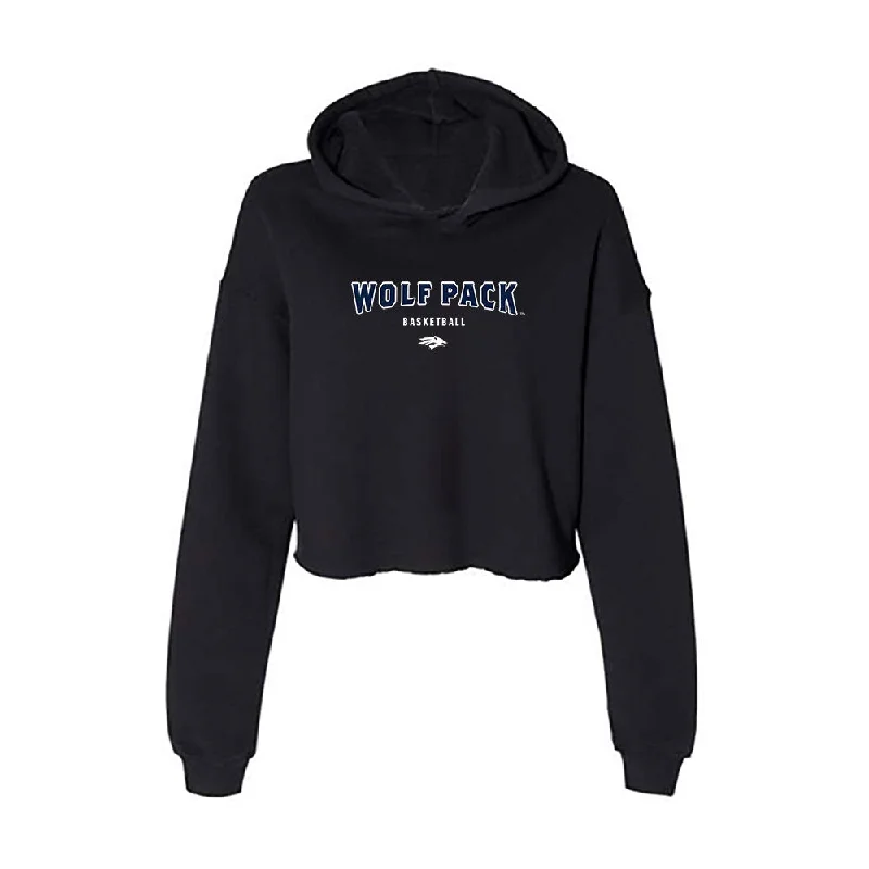 Nevada - NCAA Women's Basketball : Elle Motherway - Women's Crop Fleece Hoodie Hoodie with Illustration Artistic Creative Nevada - NCAA Women's Basketball : Elle Motherway - Women's Crop Fleece Hoodie Hoodie with Illustration Artistic Creative