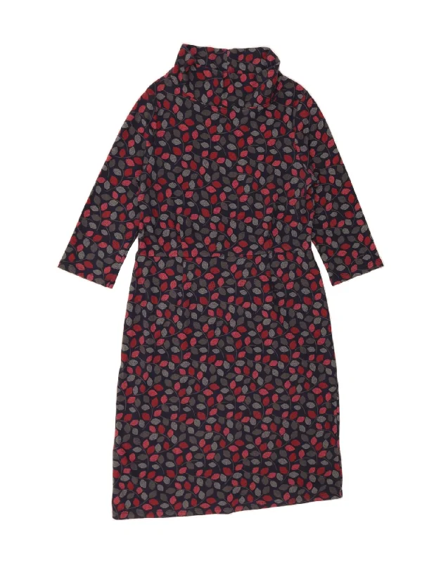 SEASALT Womens Shift Dress UK 12 Medium Navy Blue Floral Classic Cowl Neckline Elegant SEASALT Womens Shift Dress UK 12 Medium Navy Blue Floral Classic Cowl Neckline Elegant