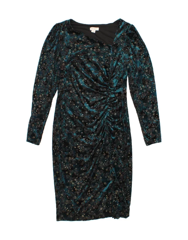 MONSOON Womens Abstract Pattern Long Sleeve Sheath Dress UK 12 Medium Blue Tunics Running lightweight MONSOON Womens Abstract Pattern Long Sleeve Sheath Dress UK 12 Medium Blue Tunics Running lightweight