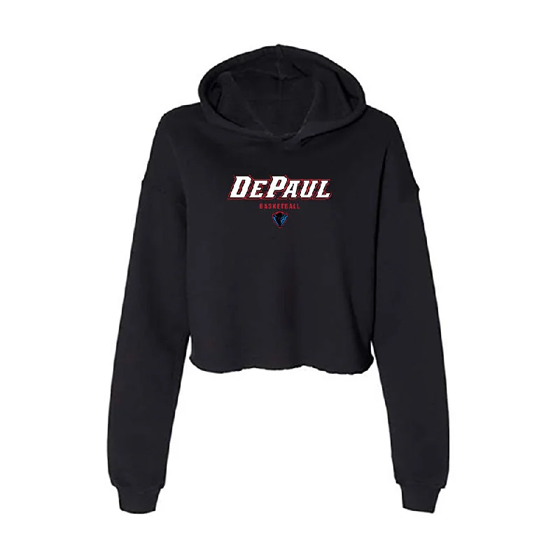 DePaul - NCAA Women's Basketball : Shakara McCline - Women's Crop Fleece Hoodie Hoodie with Pocket Utility Practical DePaul - NCAA Women's Basketball : Shakara McCline - Women's Crop Fleece Hoodie Hoodie with Pocket Utility Practical