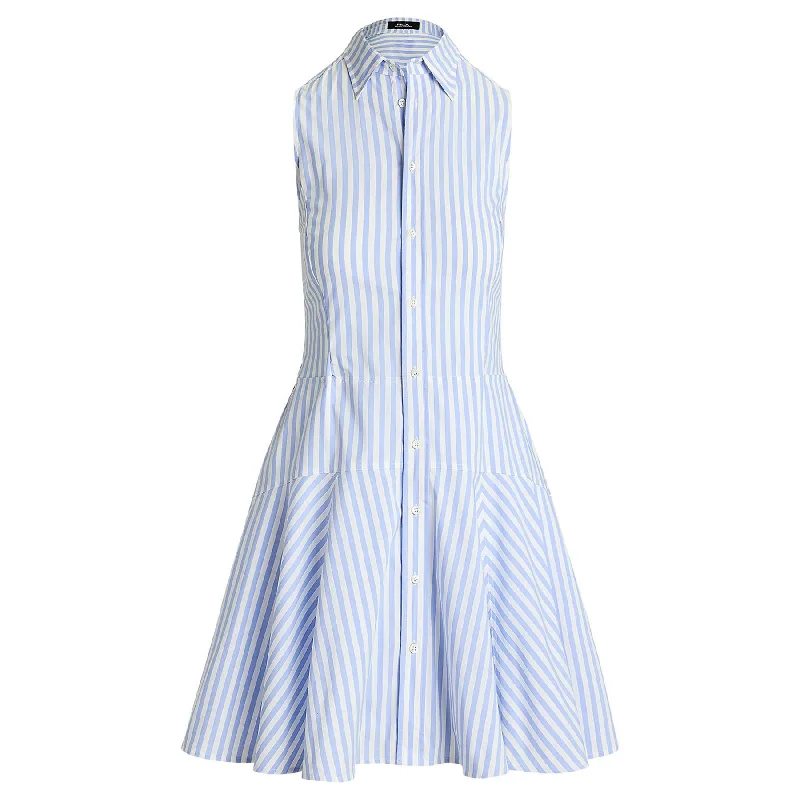Womens RLX Jenna Stripe Dress White/Light Blue - SS25 Tunics New arrival