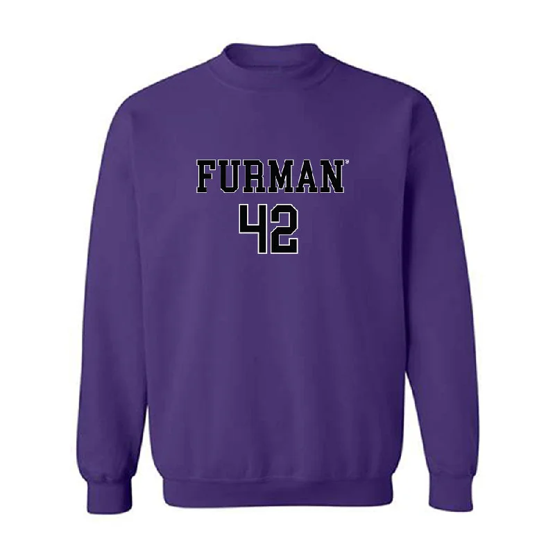 Furman - NCAA Women's Basketball : Kate Johnson - Replica Shersey Crewneck Sweatshirt Hoodie with Hem Embroidery Detailed Premium Furman - NCAA Women's Basketball : Kate Johnson - Replica Shersey Crewneck Sweatshirt Hoodie with Hem Embroidery Detailed Premium