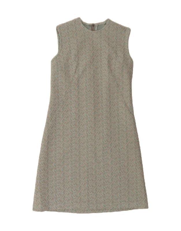 VINTAGE Womens Abstract Pattern Sleeveless A-Line Dress UK 12 Medium Blue Tunics Canvas sturdy VINTAGE Womens Abstract Pattern Sleeveless A-Line Dress UK 12 Medium Blue Tunics Canvas sturdy