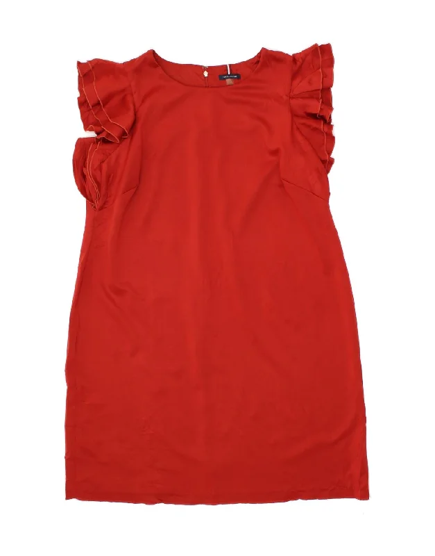 TOMMY HILFIGER Womens Sheath Dress US 20 3XL Red Polyester Shift Classic Vintage