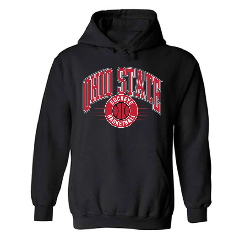 Ohio State - NCAA Women's Basketball : Elsa Lemmil� - Sports Shersey Hooded Sweatshirt Hoodie with Drawstring Waist Adjustable Fitted Ohio State - NCAA Women's Basketball : Elsa Lemmil� - Sports Shersey Hooded Sweatshirt Hoodie with Drawstring Waist Adjustable Fitted