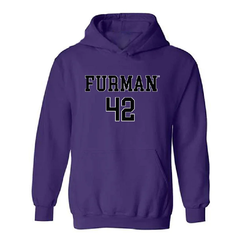 Furman - NCAA Women's Basketball : Kate Johnson - Replica Shersey Hooded Sweatshirt Hoodie with Hem Detail Decorative Unique Furman - NCAA Women's Basketball : Kate Johnson - Replica Shersey Hooded Sweatshirt Hoodie with Hem Detail Decorative Unique